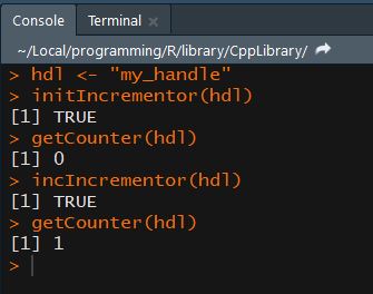 Screenshot of R package functionality test